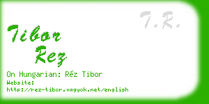 tibor rez business card